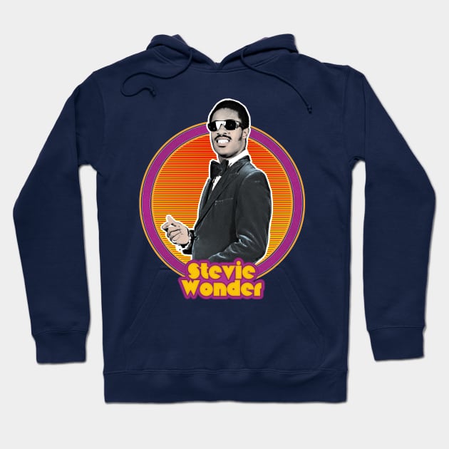 Stevie Wonder / Retro Aesthetic Fan Design Hoodie by DankFutura